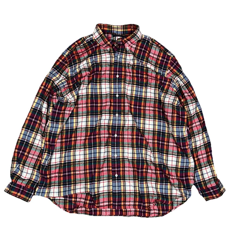 Ralph Lauren Shirt Mens 3XB Plaid Soft Flannel Button Down Pocket Pony Logo - Picture 2 of 10